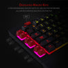 K512 Shiva RGB Backlit Membrane Gaming Keyboard with Multimedia Keys, Quiet Mechanical Feeling Keyboard, 6 Extra On-Board Macro Keys, Dedicated Media Control, Detachable Wrist Rest - Image 3