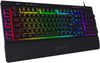K512 Shiva RGB Backlit Membrane Gaming Keyboard with Multimedia Keys, Quiet Mechanical Feeling Keyboard, 6 Extra On-Board Macro Keys, Dedicated Media Control, Detachable Wrist Rest - Image 1