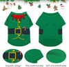 3-Piece Dog & Cat Christmas Shirts - Santa Claus, Snowman, Elf Patterns - Large, Cotton/Polyester, Cosplay Pet Apparel - Image 3